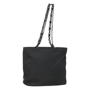 PRADA Chain Shoulder Bag Nylon Black